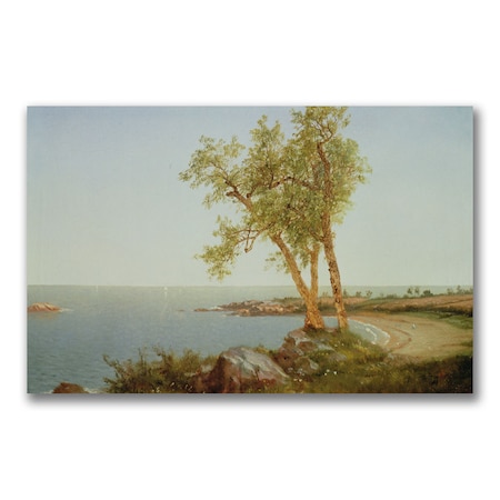 John Kensett 'Rhode Island Coast' Canvas Art,14x24